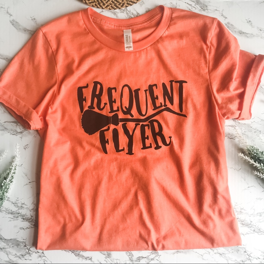 Halloween Witch Bella Canvas Tee - Heather Orange - Picture 4 of 5